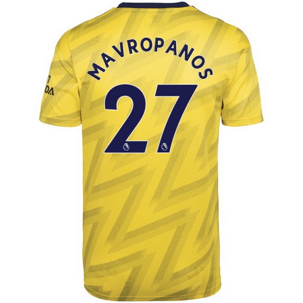 Camiseta Arsenal NO.27 Mavropanos Segunda 2019-2020 Amarillo